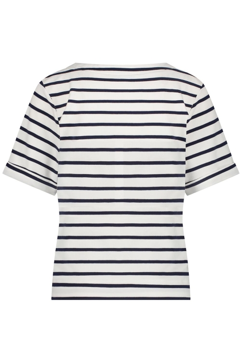 Red Button terry stripe short sleeve